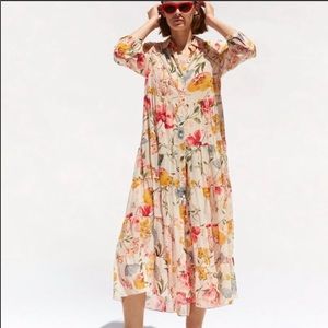 Zara floral dress